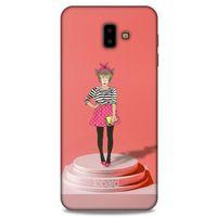 Samsung Galaxy J6 Plus Kılıf FunnyMaX (9) Kılıf Gül Kurusu Maymun