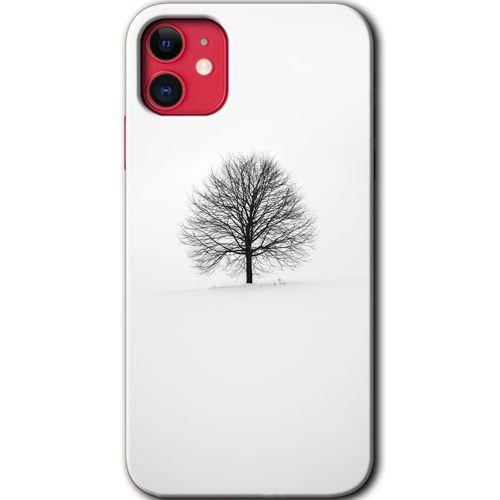 iPhone 11 Kılıf Baskılı Kapak - Alone Tree +Tam Kaplayan Mat Seramik