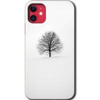 iPhone 11 Kılıf Baskılı Kapak - Alone Tree +Tam Kaplayan Mat Seramik