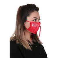 Gümüş İyonlu Boyundan Askılı Yıkanabilir Baskılı Maske A-5B