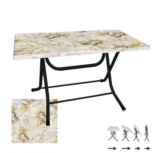 Dockers Klasik Katlanır Masa 70x120 cm - (Werzalit, Wermodin ve Allzalit Tabla) - Gold