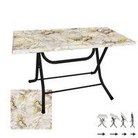 Dockers Klasik Katlanır Masa 70x120 cm - (Werzalit, Wermodin ve Allzalit Tabla) - Gold