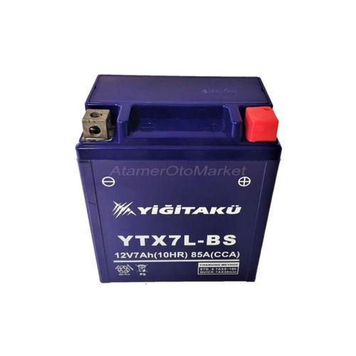 YİĞİT AKÜ 12 V 7 AH-AMPER YTX7L-BS MOTOSİKLET AKÜSÜ-YİĞİT AKÜ 2021/5 ÜRETİM