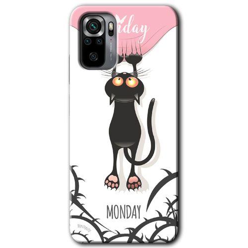 Redmi Note 10s Kılıf HD Desen Baskılı Arka Kapak - Dark Sunday + Kırılmaz Cam