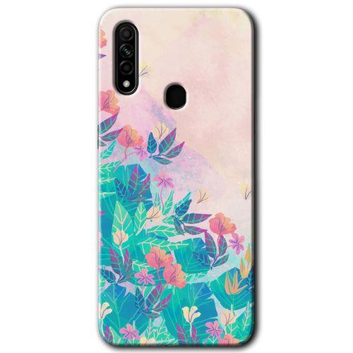 OPPO Oppo A31 Kılıf HD Desen Baskılı Arka Kapak - Çizim Yapraklar