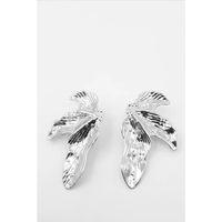 Yaprak Küpe - Gümüş