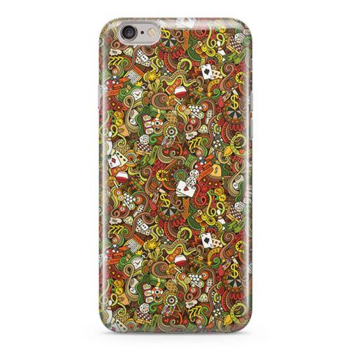 Apple iPhone 6 Plus - 6S Plus Kılıf Okey Tavla 51 Arka Kapak Koruma Desenli Full Koruyucu