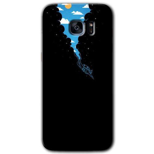 Galaxy S7 Edge Kılıf HD Desen Baskılı Arka Kapak - Derinlere Yolculuk