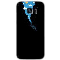 Galaxy S7 Edge Kılıf HD Desen Baskılı Arka Kapak - Derinlere Yolculuk