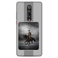 Xiaomi Mi 9T Kılıf Atatürk (39) Liquid Crystal Kılıf Gri Şerit