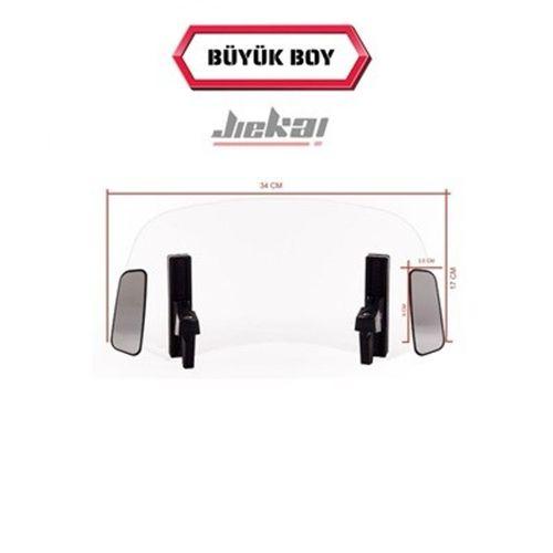 SEVGENT Dikiz Aynalı Çift Bağlantılı Asansörlü Deflektör 34X17