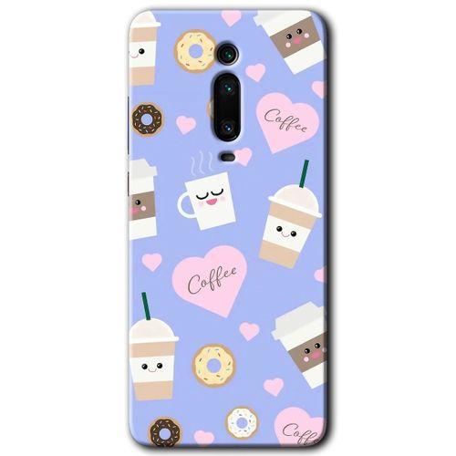 Xiaomi Mi 9T Kılıf Baskılı Arka Kapak - Coffee Cake +Tam Ekran Koruyucu