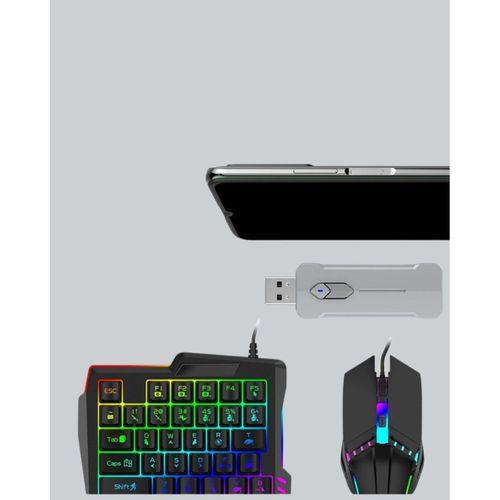 5’i 1 Arada Mobil Oyun Seti Klavye Mouse Dönüştürücü İos & Android
