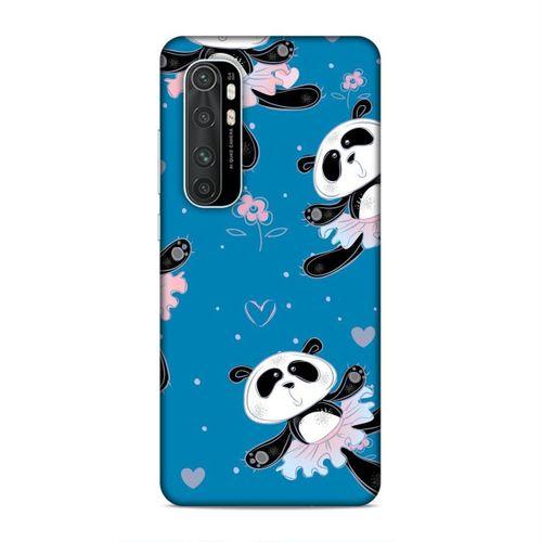 Xiaomi Mi Note 10 Lite Kılıf Balerin Pandalar Arka Kapak Silikon Koruma Full Koruyucu