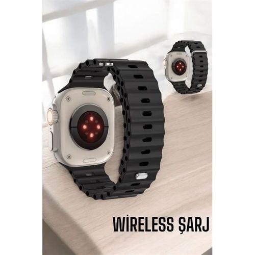 45 Mm Gri Kasa Ultra Akıllı Saat Sesli Görüşme, Sağlık Takibi, Suya Dayanıklı