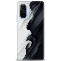 Xiaomi Mi 11i Kılıf HD Baskılı Kılıf - Black and White + Tam Ekran Koruyucu
