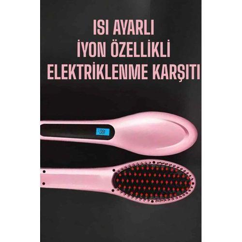 Fön Tarağı Saç Düzleştirici Sıkı Dişli Isı Ayarlı Elektriklenme Karşıtı