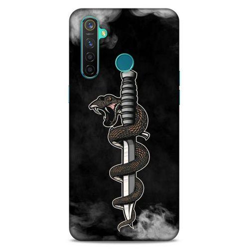 Lopard Oppo Realme 5 Pro Uyumlu Kılıf Tattoo's (11) Tam Koruma Yılan Dövmesi