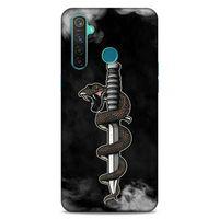 Lopard Oppo Realme 5 Pro Uyumlu Kılıf Tattoo's (11) Tam Koruma Yılan Dövmesi