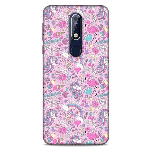 Animax Unicorn Prenses Nokia 7.1 Kılıf Desenli Silikon