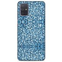 Samsung Galaxy A71 Kılıf Baskılı Özel Seri Taşlı (22) Tam Koruma Kılıfı