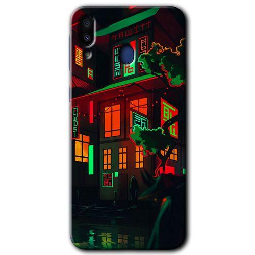 Samsung Galaxy M10 HD Baskılı Kılıf + 9D Tam Ekran Koruyucu - China Street