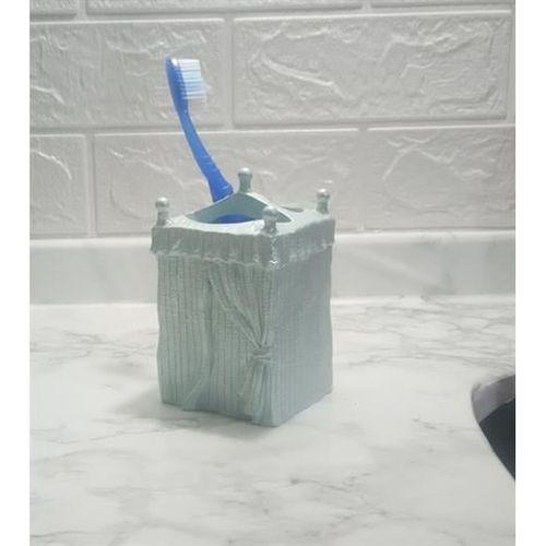 2 Adet Diş Fırçalık Deniz Feneri Model Poliresin 7X7X12Cm Banyo Seti
