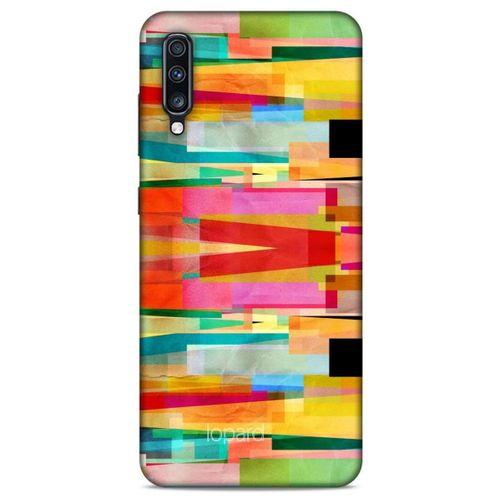 Samsung Galaxy A70s Kılıf Pastel Renkler (21) Koruyucu Kapak Yeşil Kırmızı