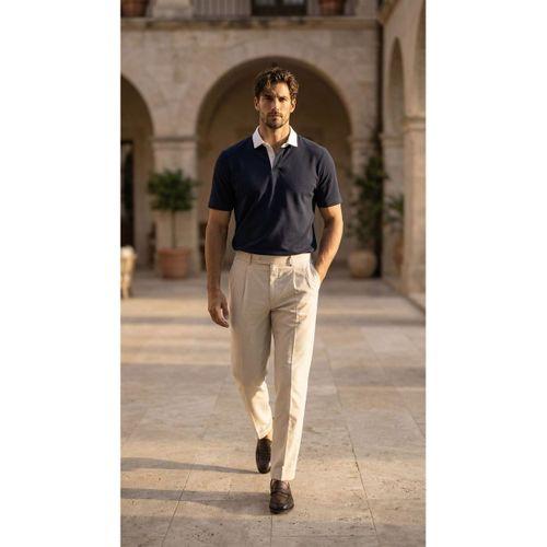 Arthur Regular Fit Nova Pike Kumaş Polo Yaka T-Shirt - Lacivert