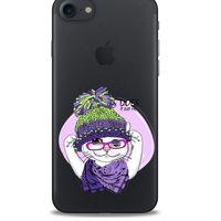 Zoologix (92) Apple iPhone SE 2020 Şeffaf Kılıf Silikon Desenli