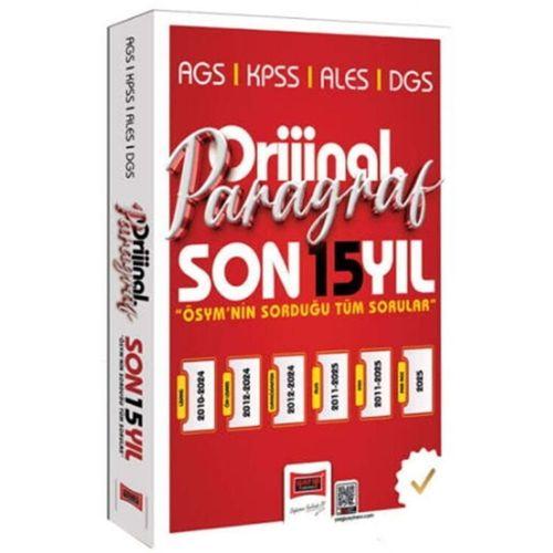 2026 KPSS AGS ALES DGS Orijinal Paragraf 15 Yıl Çıkmış Sorular Yargı Yayınları