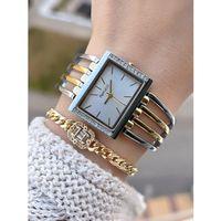 Ferrucci Kaburga Tasarım 2 Yıl Garantili 3 Atm Suya Dayanıklı Kadın Kol Saati+Bileklik FC.L11441.3