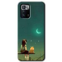 Poco x3 GT Kılıf HD Desen Baskılı Arka Kapak + Temperli Cam - Kedili Kız