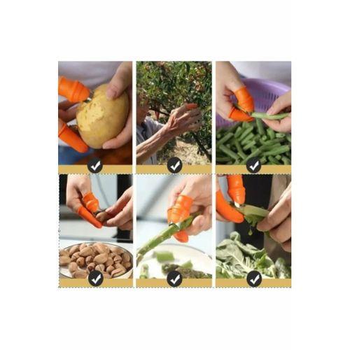 Pratik Baş Parmak Koruyucu Eldiven Sebze Meyve Soyucu Kesme Ayıklayıcı Silikon Aparat