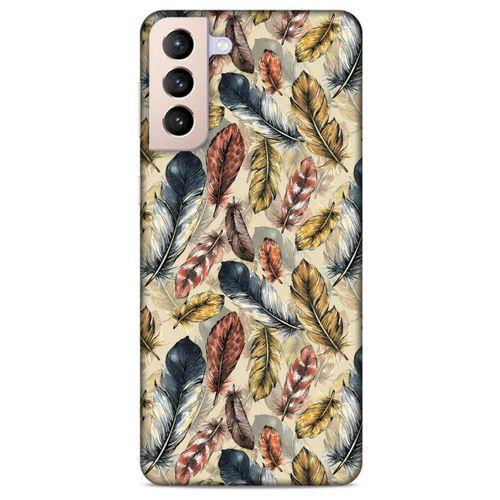 Lopard Samsung Galaxy S21 Plus Uyumlu Kılıf Tüyler (29) Arka Koruma Kılıfı