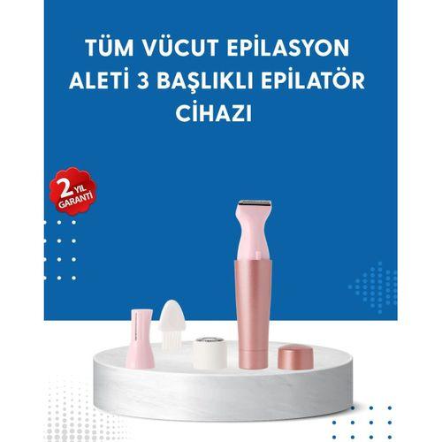 3 Başlıklı Taşınabilir Yüz Ve Vücut Tüy Alma Makinesi