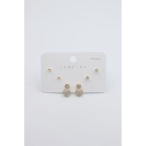 Çoklu Set Küpe - Altın