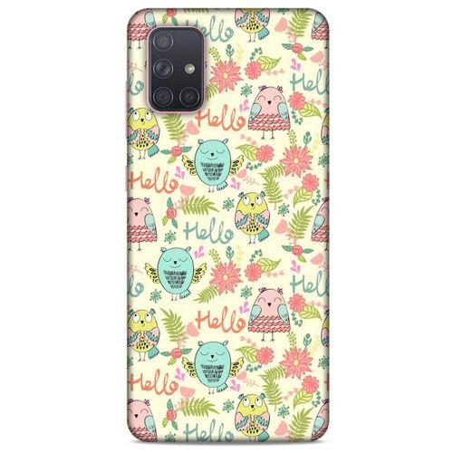Baykuşlar (31) Desenli Silikon Kapak Telefon Kabı Samsung Galaxy A71 Kılıf