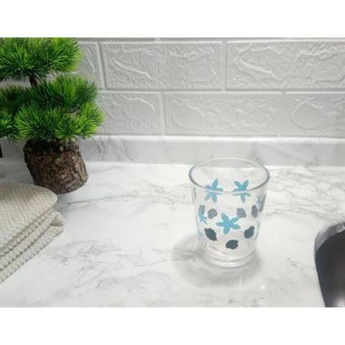 2 Adet Diş Fırçalık Ve Macun Kabı Benekli Akrilik 8X8X9Cm  Banyo Seti