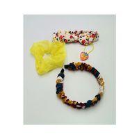 Renkli Desenli Taç Toka Bandana Set