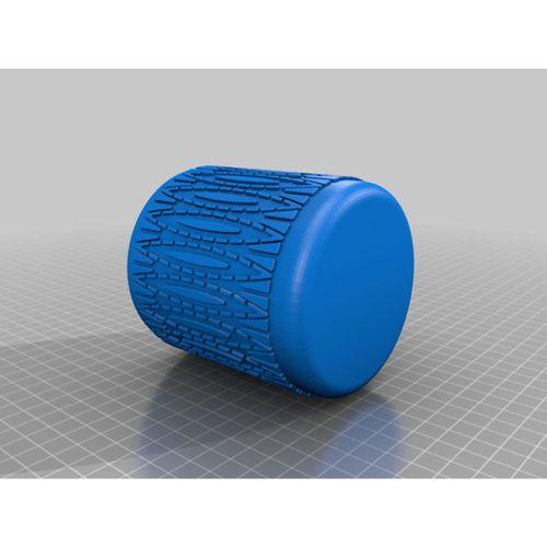 Alışılmadık Dairesel Desenli Yuvarlak Kalemlik (Bu ürün Sadece Plastik parçadır - Almadan Önce Soru Sorabilirsiniz)