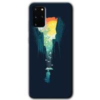 Galaxy S20 Plus Kılıf HD Desen Baskılı Arka Kapak - City Bird Sky + Kırılmaz Cam