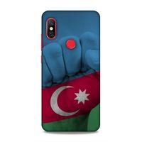 Xiaomi Mi A2 Lite Uyumlu Kılıf Azarbaijan (19) Kılıfları Yumruk Bayrak