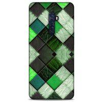 Oppo Reno 2 Kılıf Patchwork (17) Tasarım Kılıf Fıstık Yeşili