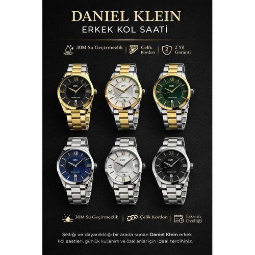 Daniel Klein 2 Yıl Garantili Takvimli Kadran 3 Atm Suya Dayanıklı Erkek Kol Saati EDK.14452.3