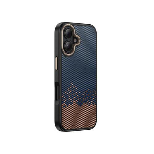 Apple iPhone 16 Plus Kılıf M-safe Şarj Özellikli Karbon Fiber Görünümlü Zore Antina Kapak