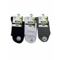 Kuzen Dikişsiz Yarım Konç Bambu Erkek Çorap 3 Adet