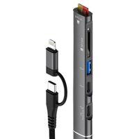 ZR563 Lightning Type-C 5 İn 1 Usb Hub Card Reader
