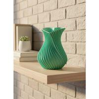 24 Cm Turkuaz Kalp Formlu Büyük Boy Vazo Es Dekor Ürünü