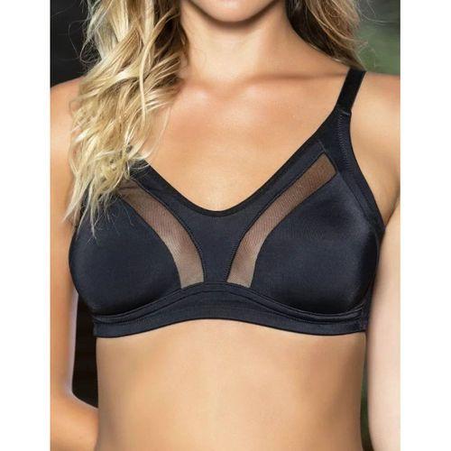 Büyük Beden Uyumlu Siyah Tül Detaylı Günlük Sütyen, B,c Cup Balensiz Konforlu Sütyen